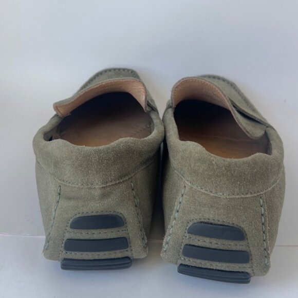 Nordstrom Cody Olive Suede Shoes Leather Driving Loafers Men Size 9.5M - Picture 5 of 9
